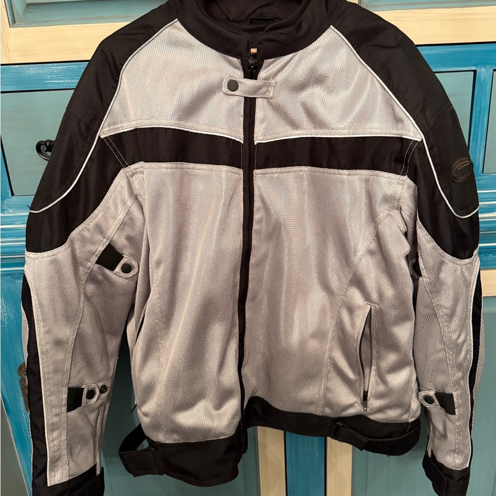 BILT Black and Gray Motorcycle Jacket
